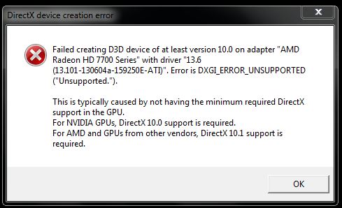 Games won't open up in Directx 11 - Microsoft Q&A