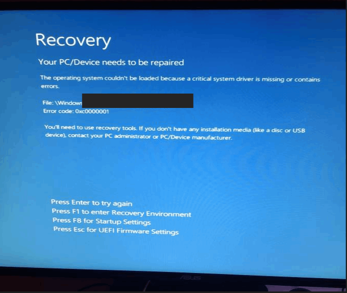 New PC is stuck on this screen & I tried everything and nothing works ...