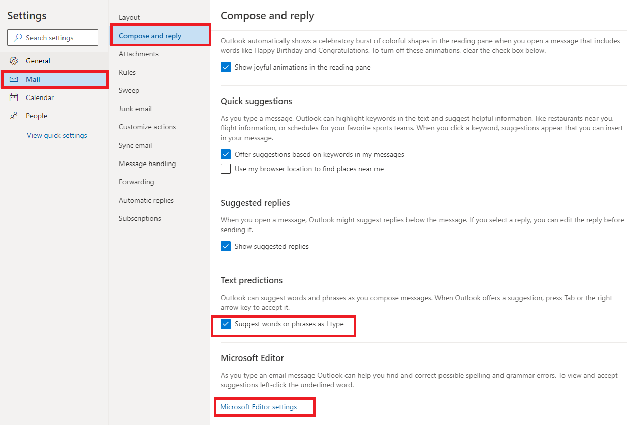 Outlooks Smart Settings - Microsoft Q&A