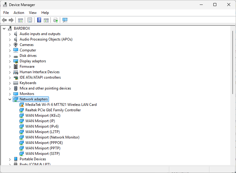 device manager