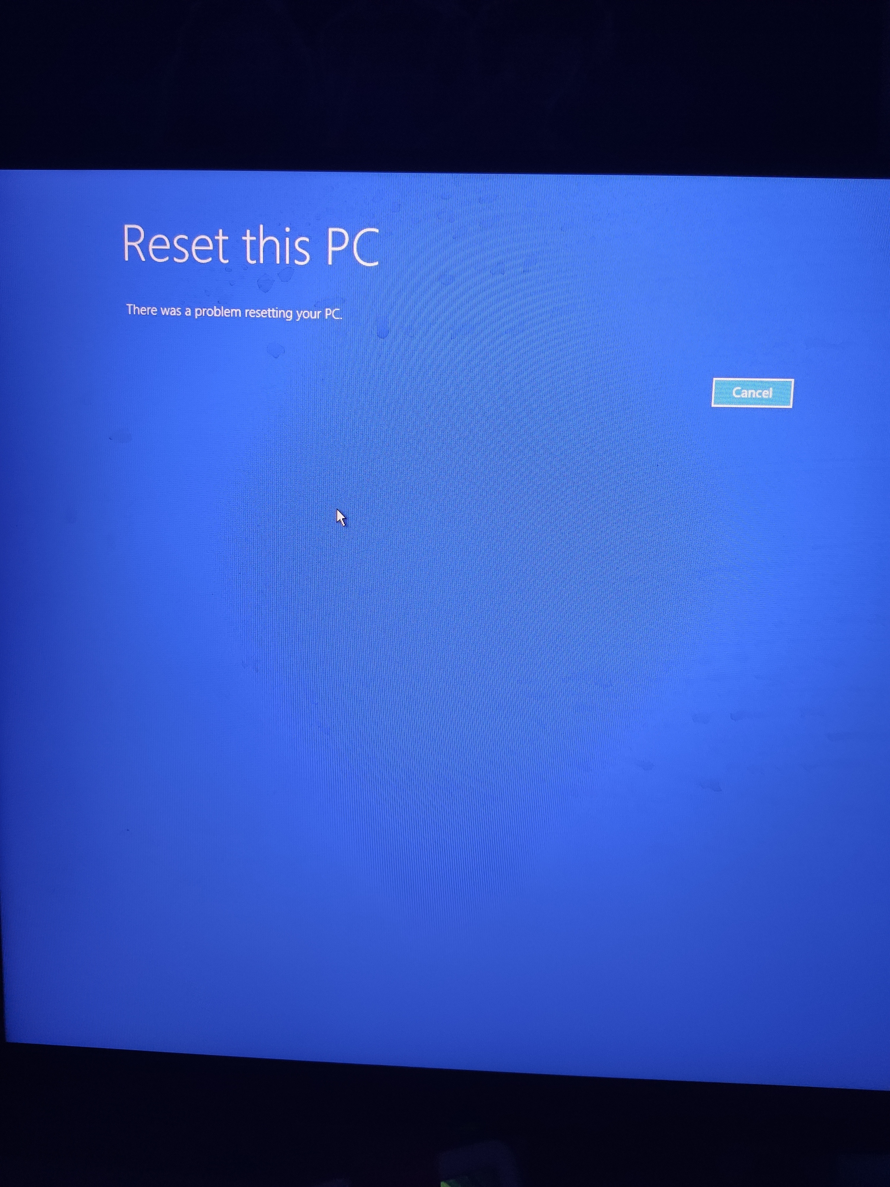 Can't factory restore or access anything. - Microsoft Q&A