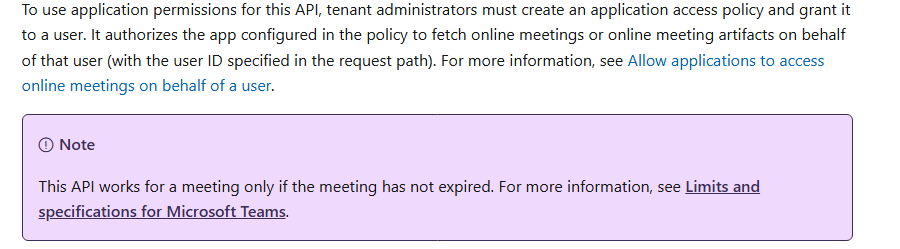 Unable to fetch Microsoft Teams meeting transcript using RSC ...