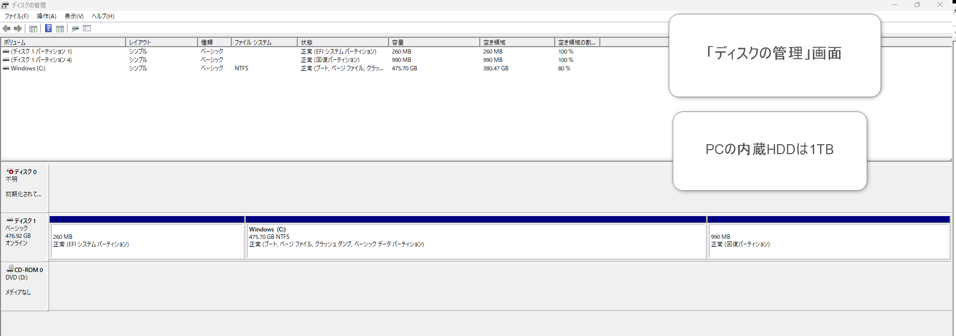 内蔵Hddがエクスプローラー表示(Dドライブ表示)から消えてアクセスできない、件について - Microsoft Q&A