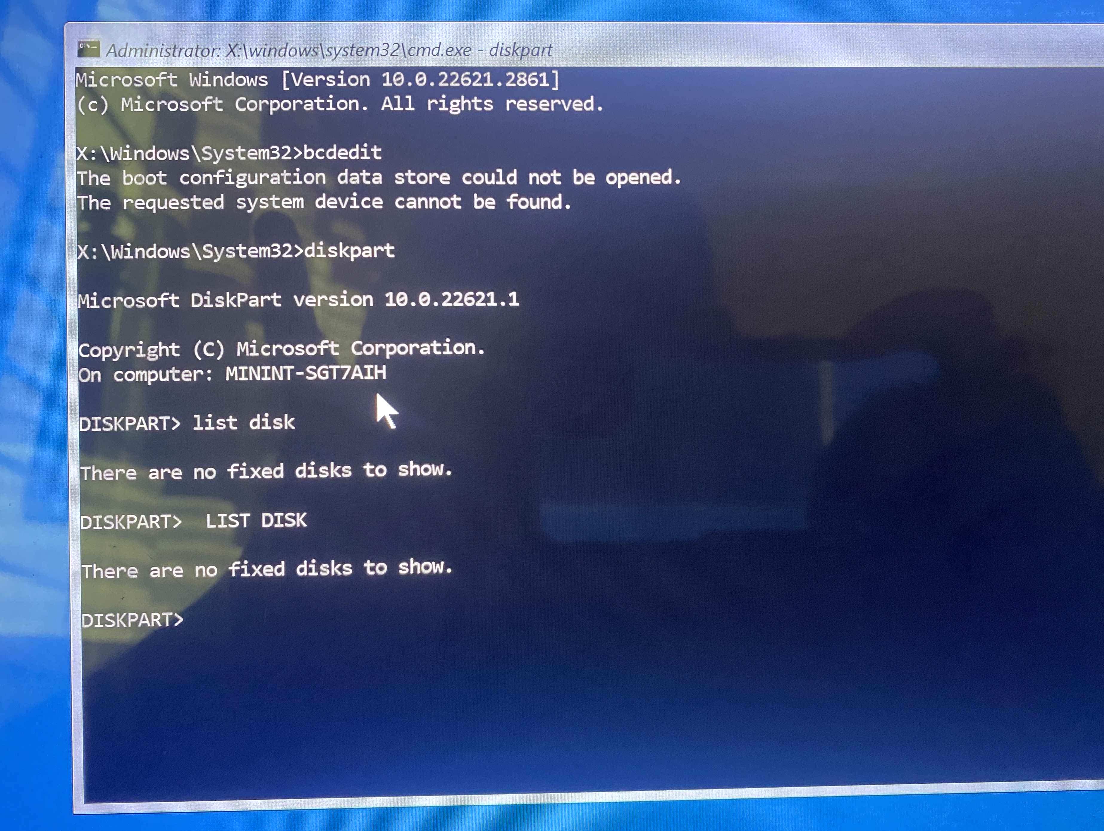 reset option and disks is not showing in advanced startup. How to fix ...