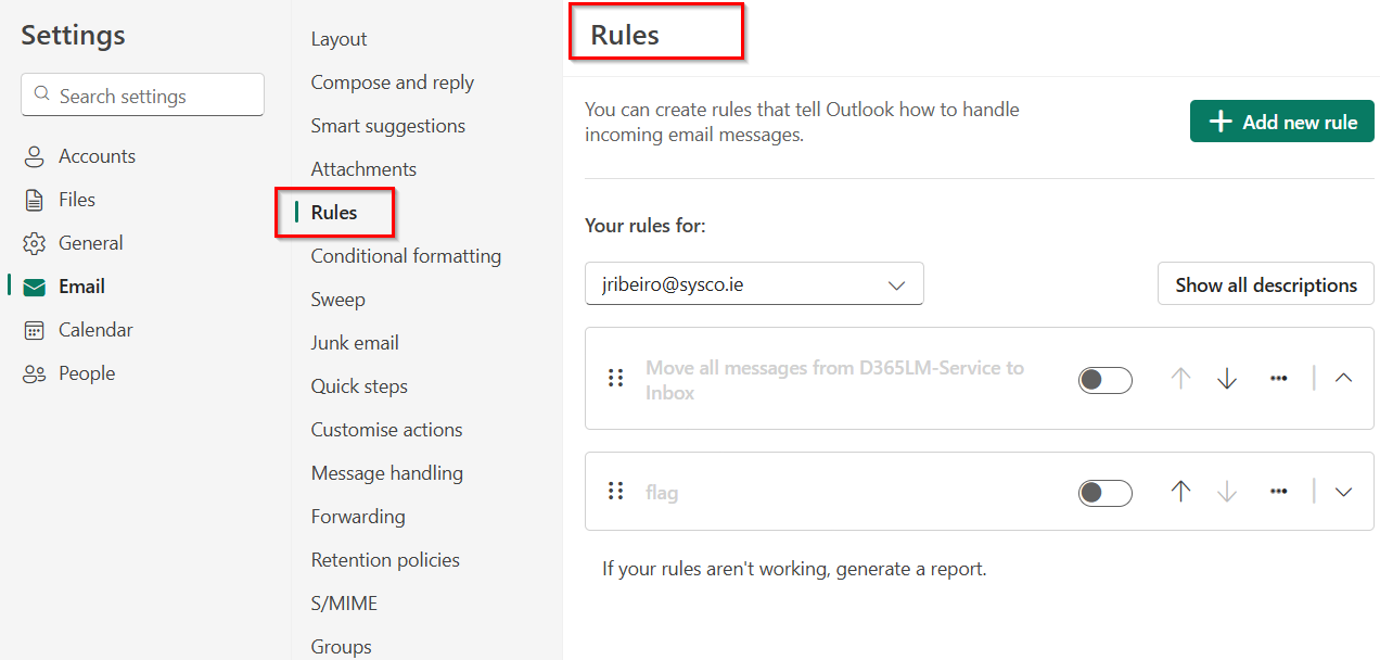 messages in outlook inbox auto read - Microsoft Q&A