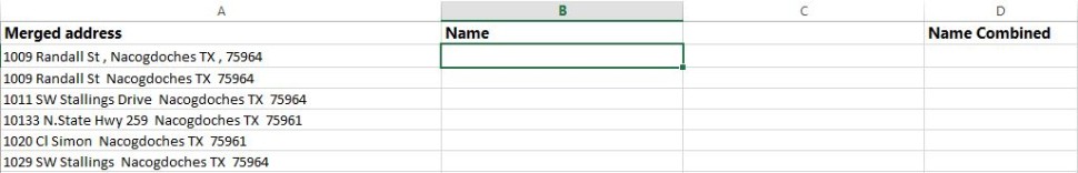 Combining names with same address - Microsoft Q&A