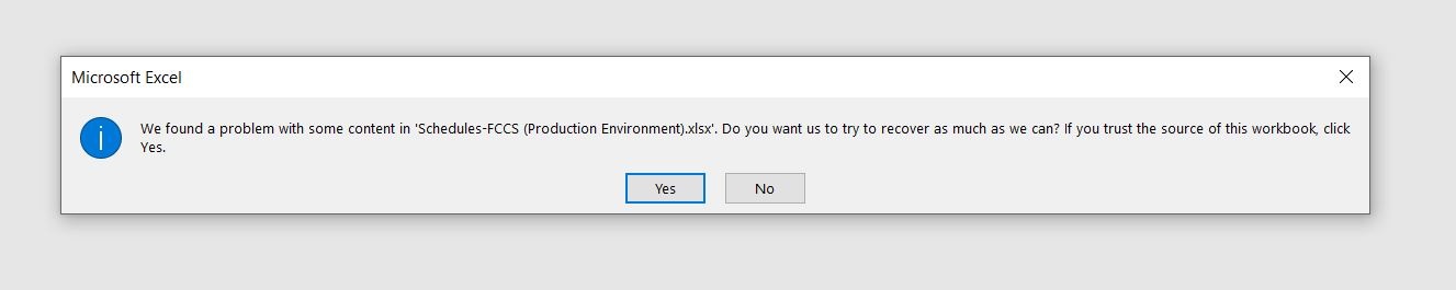Excel is not working properly - Microsoft Q&A
