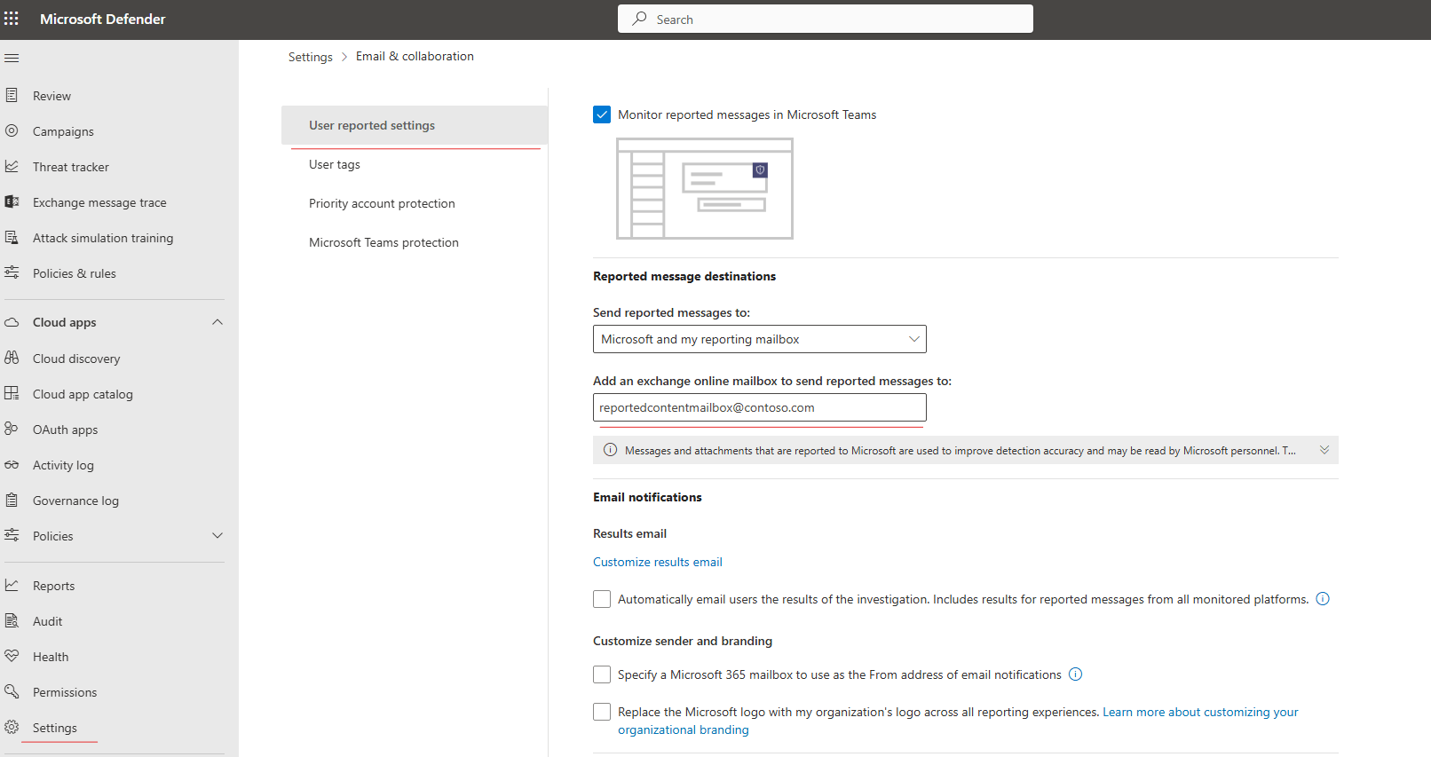 Why does reporting a mail as phishing trigger an automatic reply on the ...