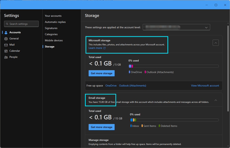 My outlook has a warning storage limit reached but I have deleted loads ...