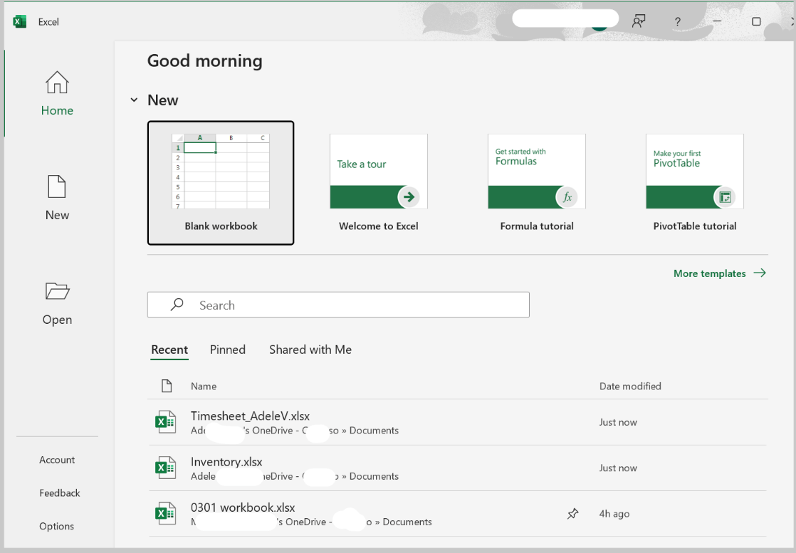 disable showing recent documents from Excel and Word - Microsoft Q&A