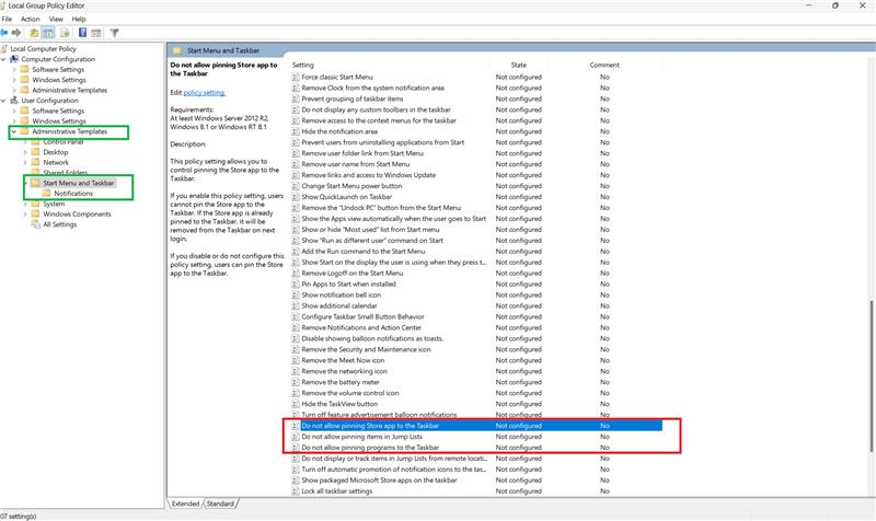 Cannot Pin to Taskbar favourite web sites - Microsoft Q&A