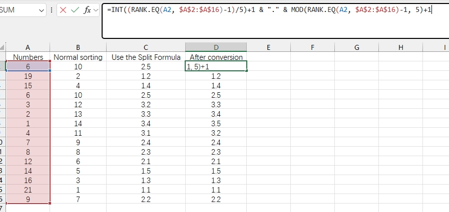 I use a custom ranking system in excel, how do I format it with Rank.EQ ...