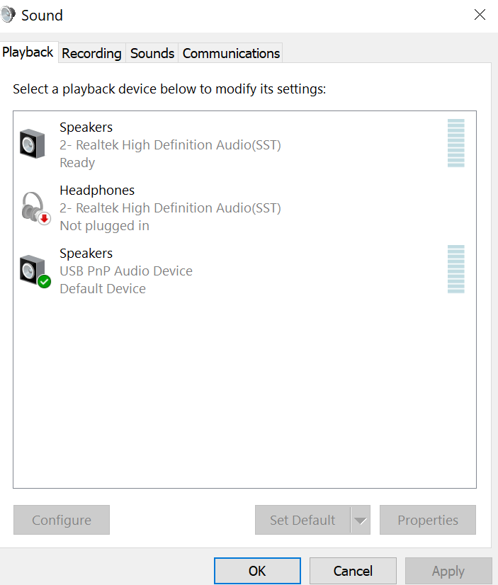 USB Audio Input Being Recognized as a Speaker - Microsoft Q&A