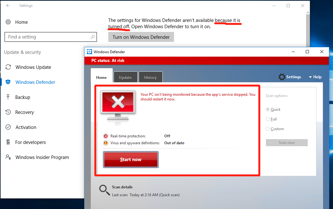 Windows Defender 如何用cmd或powershell启动 - Microsoft Q&A