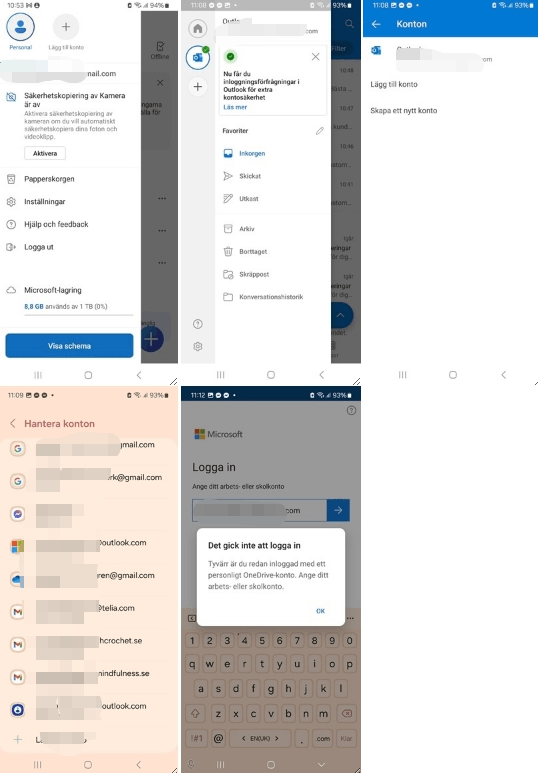 Change email adress for Outlook and OneDrive apps - Microsoft Q&A