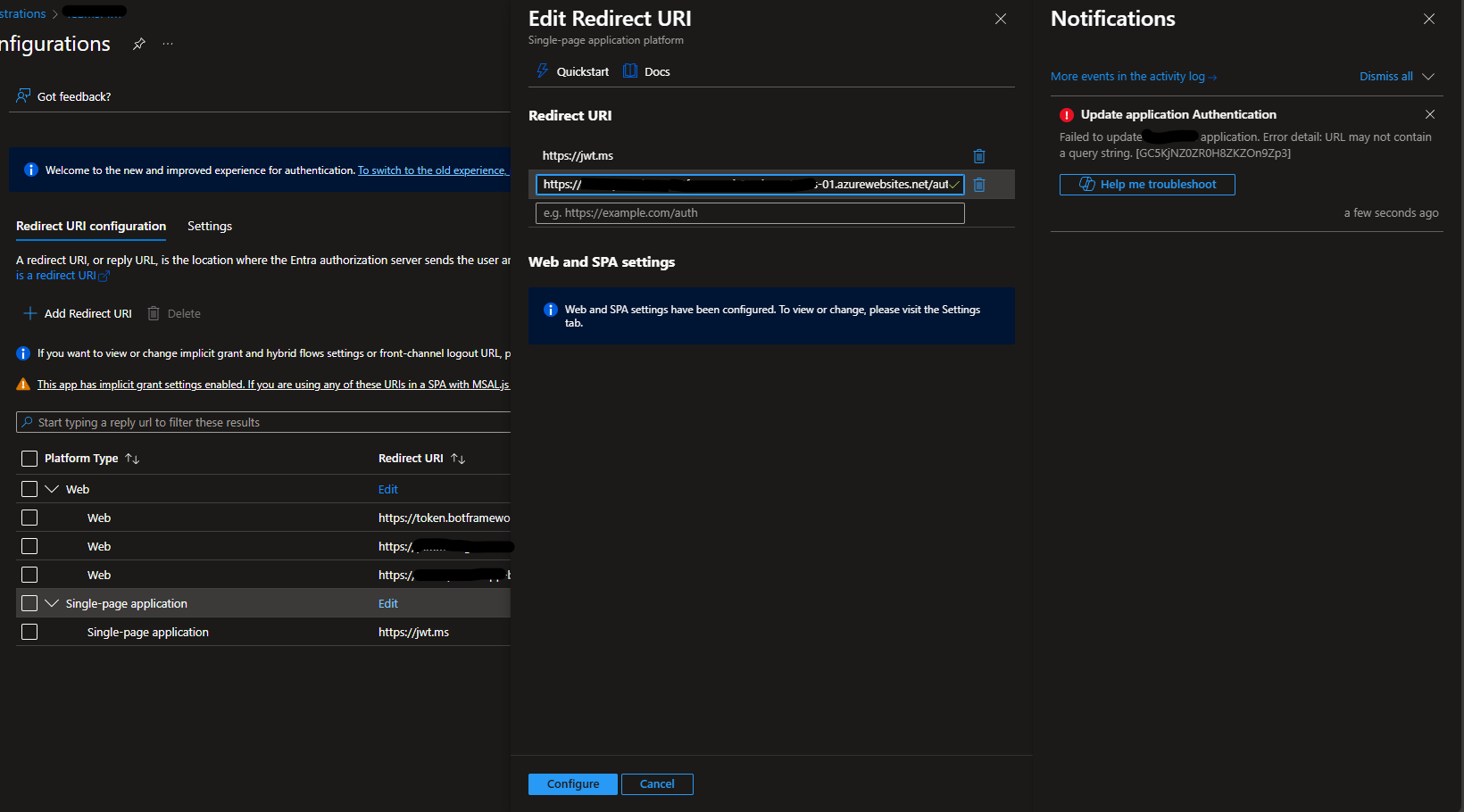 Combine teams tab app with bot app in manifest and authentication ...