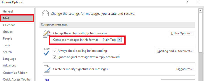 How to set your email preferences to automatically wrap outgoing plain ...