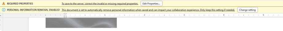 Required Properties Error on MS Word Documents - Microsoft Q&A