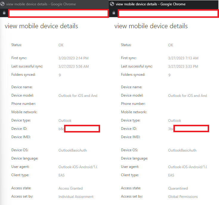 Mobile device ID changed randomly for Exchange 2016 Microsoft Q&A