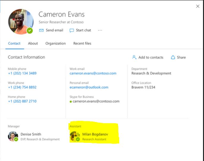How to Add Assistant Name in Outlook for autoviewing when you right ...
