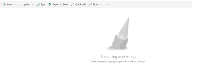 Object doesn't support property or method 'forEach' - Microsoft Q&A