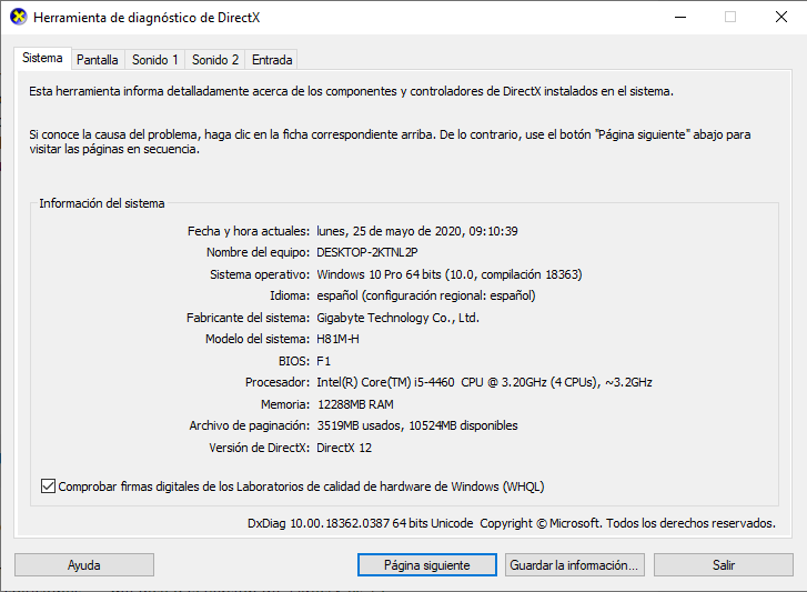 problema con DirectX - Microsoft Q&A
