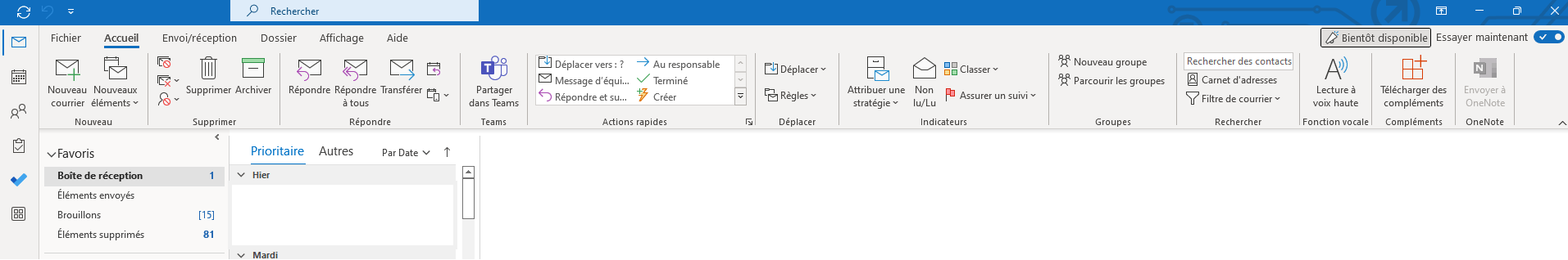 Outlook desktop app interface appearance - Microsoft Q&A