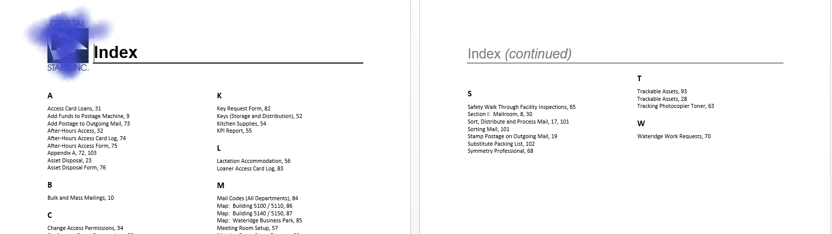 How Can I Add Headers to Multi-Paged Indexes and Tables of Contents ...