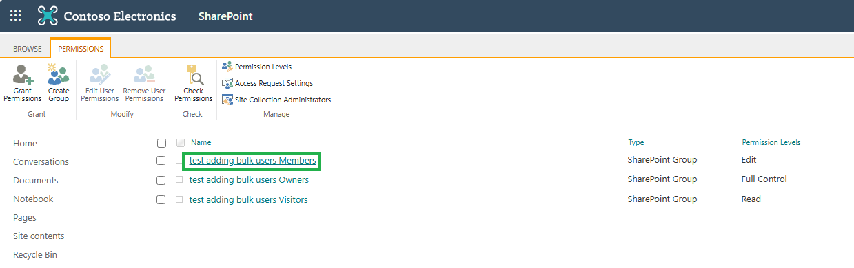 How do you bulk add members to sharepoint site - Microsoft Q&A