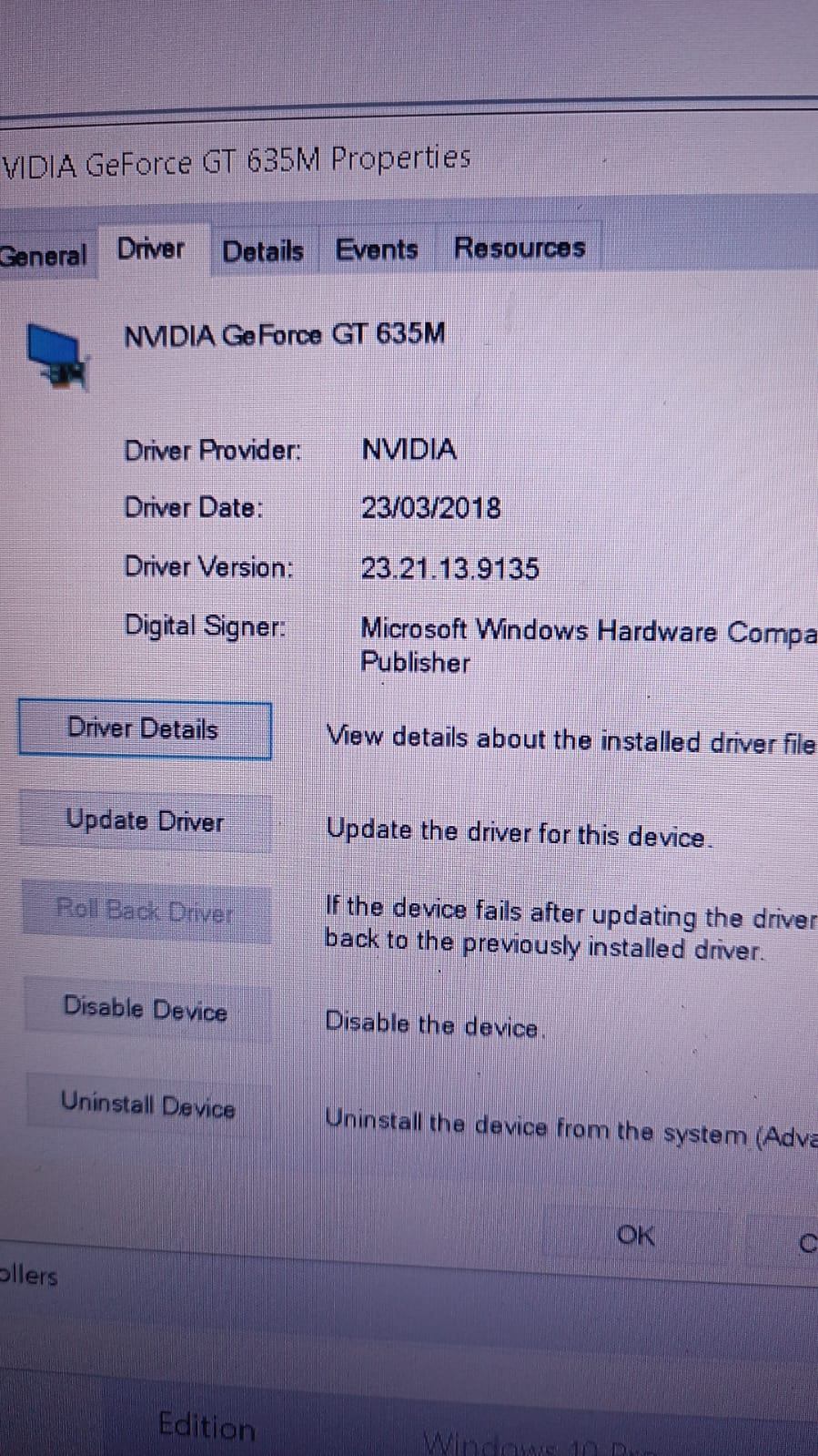 I can't use my NVidia GT635M for HDMI - Microsoft Q&A