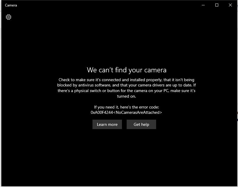 why my camera is not working? - Microsoft Q&A