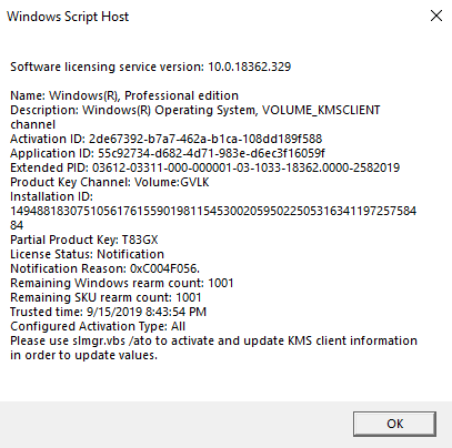 Windows 10 De-activated, Unable to find Product Key - Microsoft Q&A