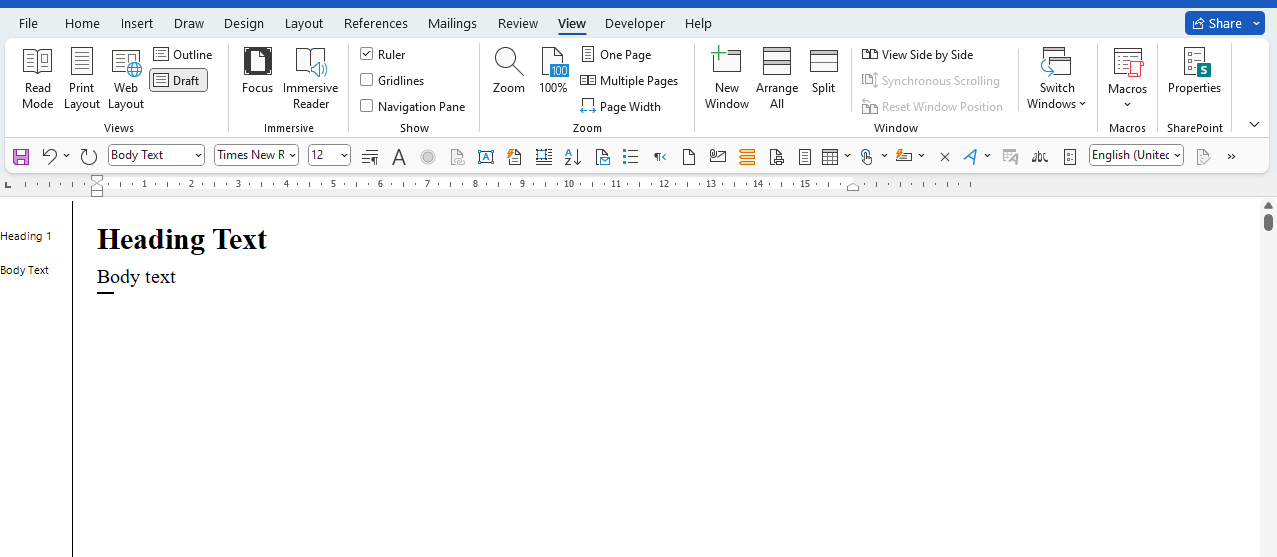 Why aren't coloured style guides a thing in Word for Windows ...