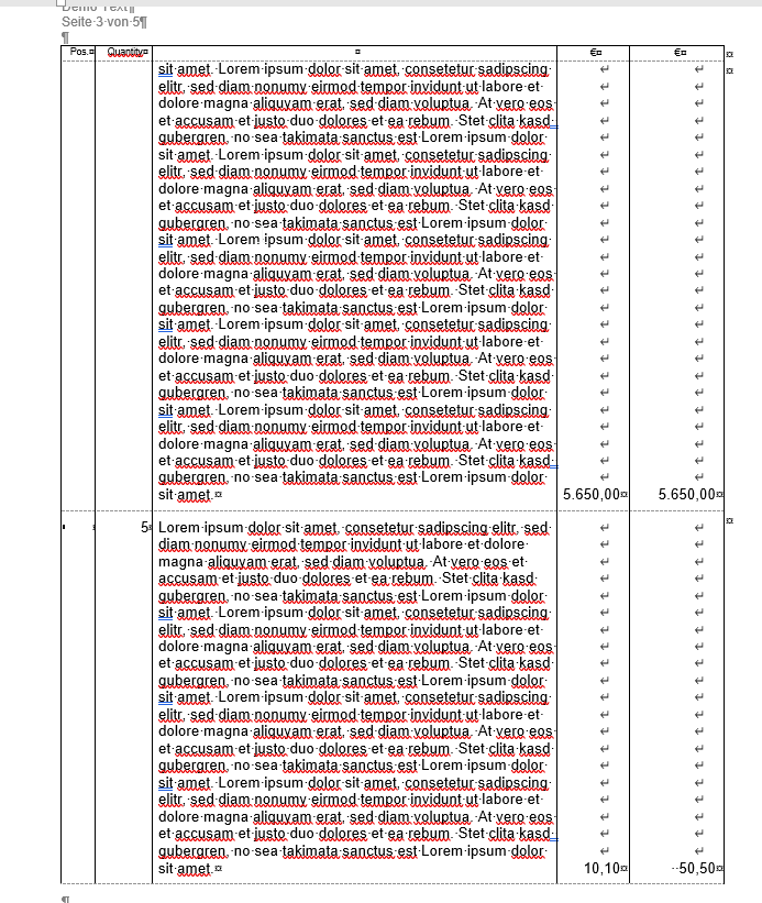 Word vertical text alignment in cell across pages - Microsoft Q&A