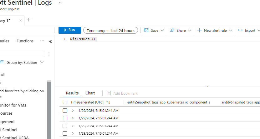 Log Analytic can resolve the table