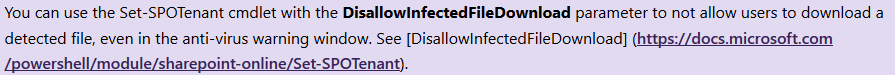 Virus detection in SharePoint Online. - Microsoft Q&A