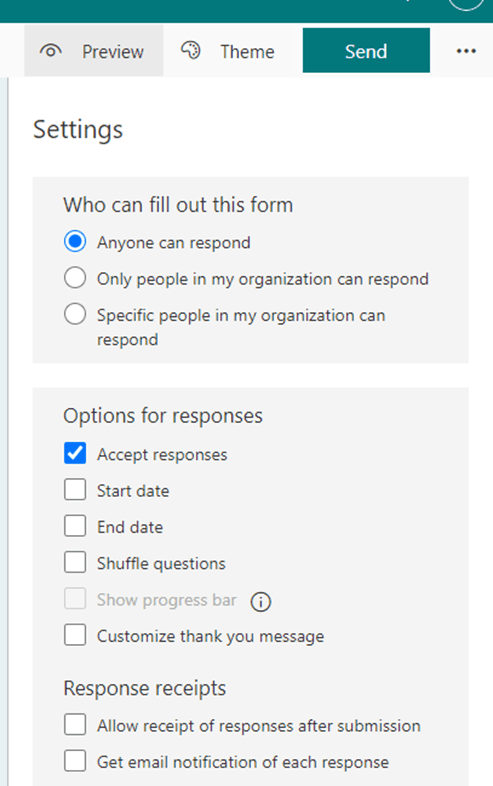 Microsoft Forms Allow responder get all responses - Microsoft Q&A