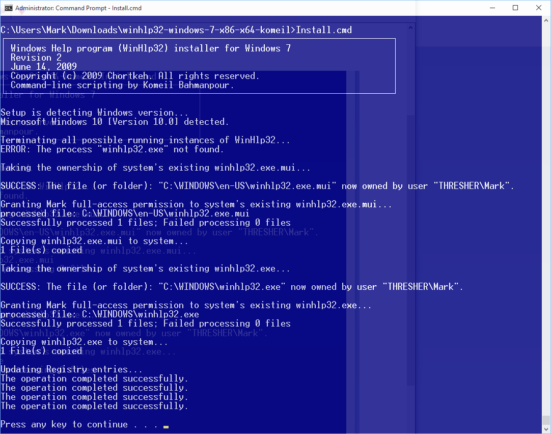 can't open .hlp files with windows 10 - Microsoft Q&A