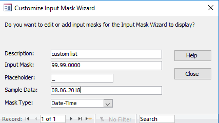 input mask for date field using periods. - Microsoft Q&A