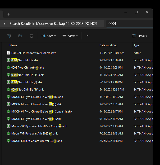 Windows 11 Pro, 23H2, Using File Explorer Search Function trying to ...
