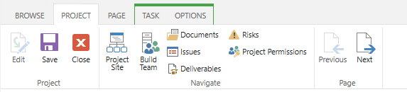 Project Online Ribbon - Microsoft Q&A