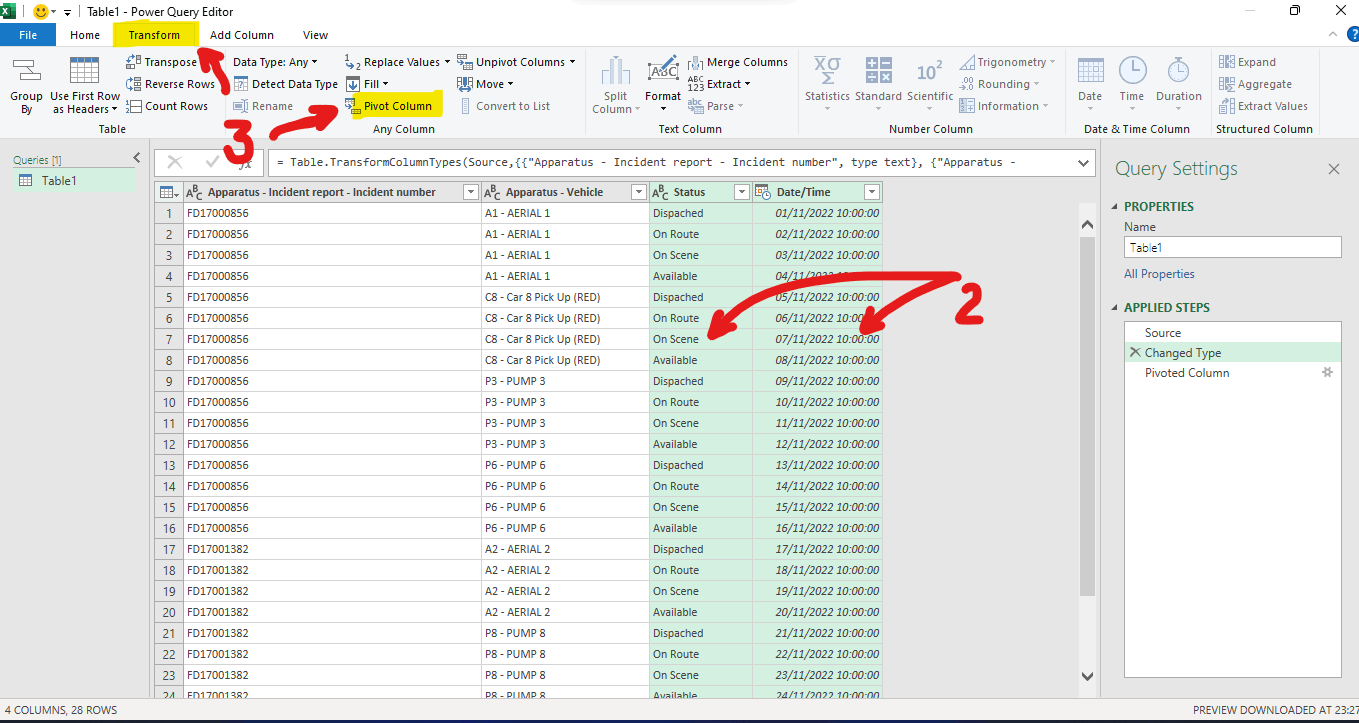 Merging data on multiple rows into one. - Microsoft Q&A