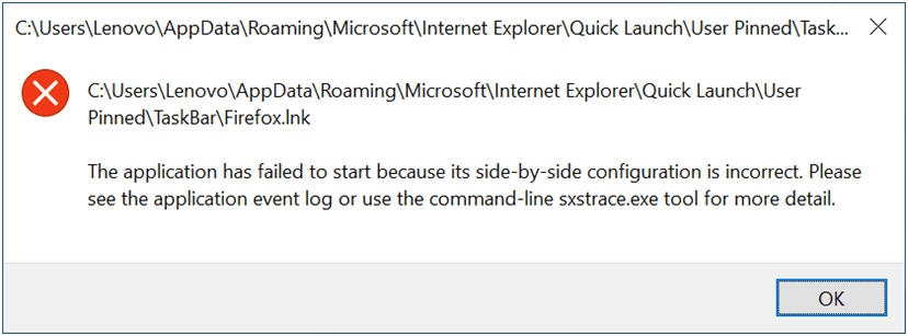 How can I get my browser to work after it fails to start