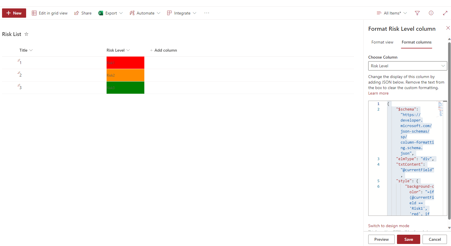 Creating a Rag automated status on sharepoint - Microsoft Q&A
