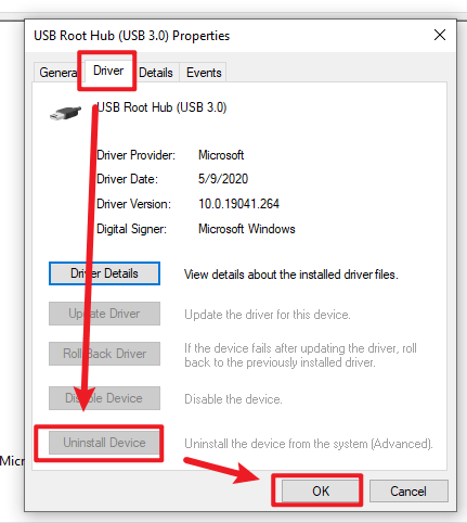 A device attached to this system is not function properly & Unable to ...