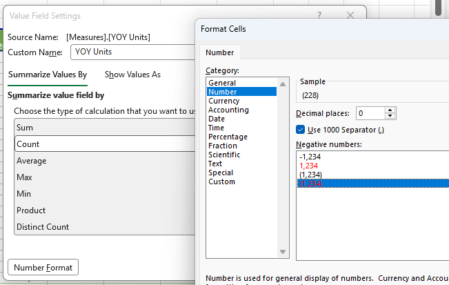 Number formatting in a pivot table - Microsoft Q&A