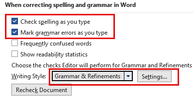 Microsoft word hover over spelling mistakes not available - Microsoft Q&A
