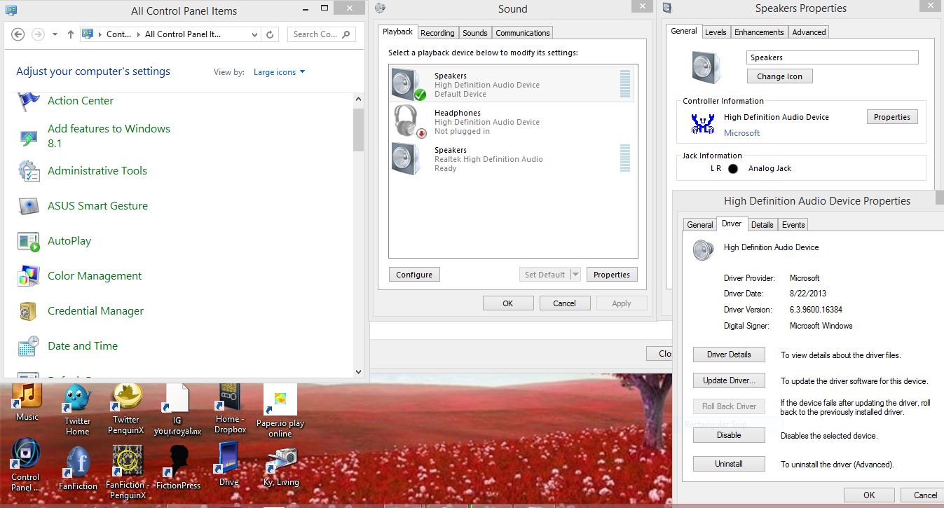 How to fix my problem with Realtek HD Audio Manager? - Microsoft Q&A