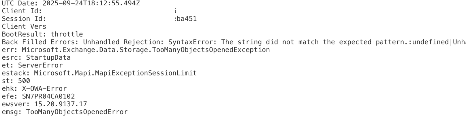 Error message when trying to load microsoft office or outlook ...