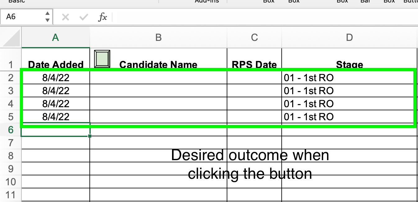 Automatically Add New Row, Date and Status with Button - Microsoft Q&A
